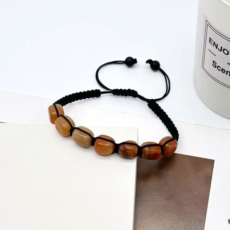 Natural Stone Beaded Stretch Bracelet 8mm