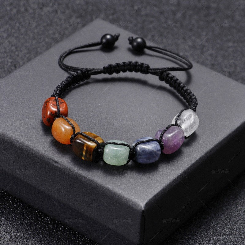 Natural Stone Beaded Stretch Bracelet 8mm