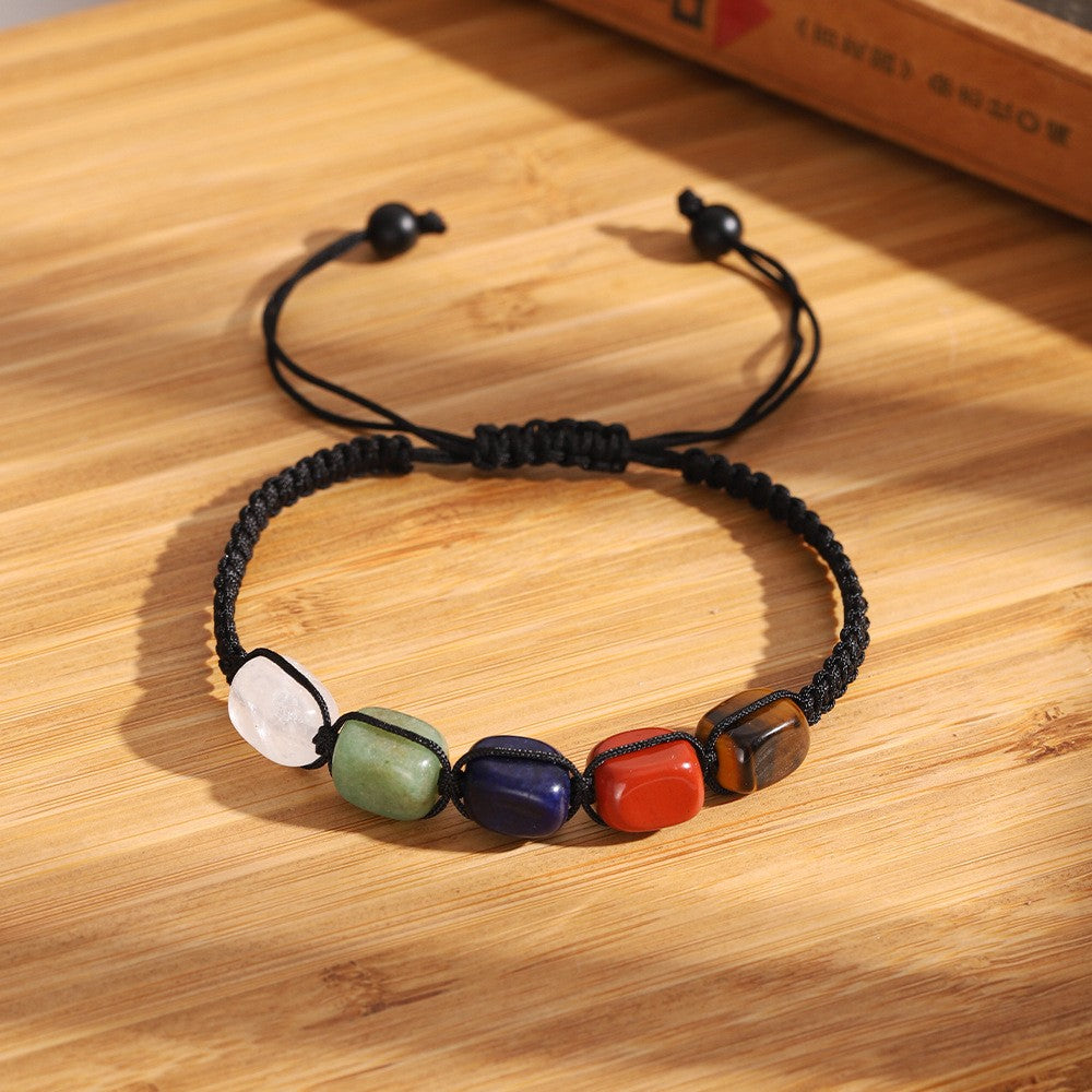 Natural Stone Beaded Stretch Bracelet 8mm