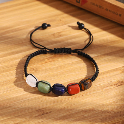 Natural Stone Beaded Stretch Bracelet 8mm
