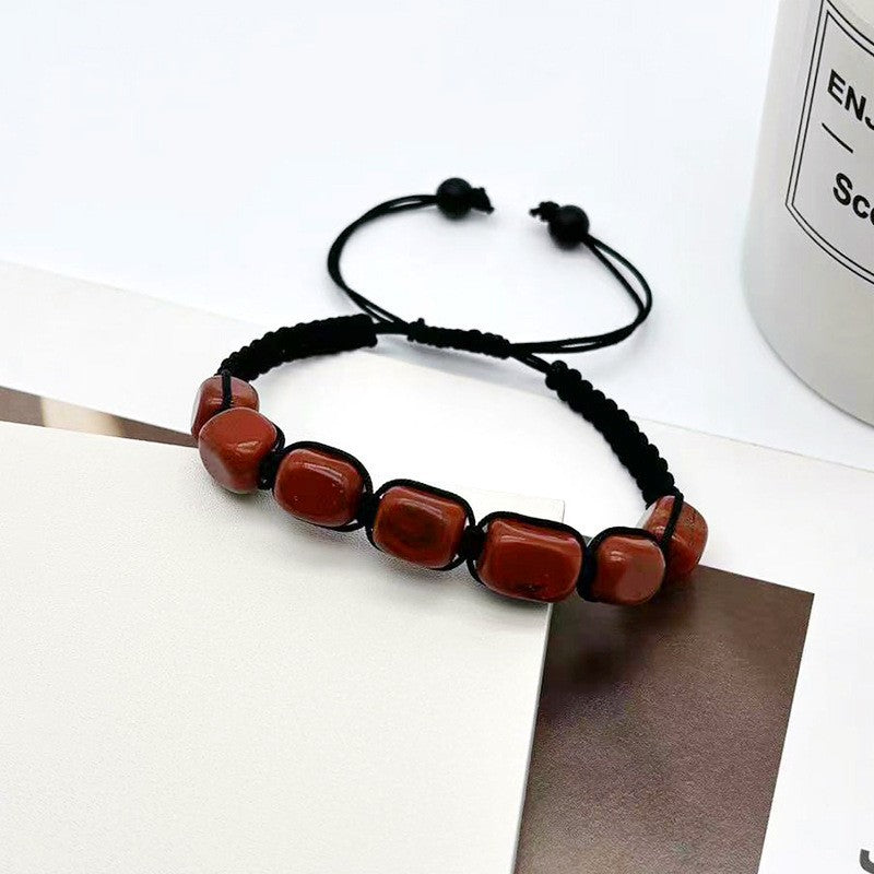 Natural Stone Beaded Stretch Bracelet 8mm