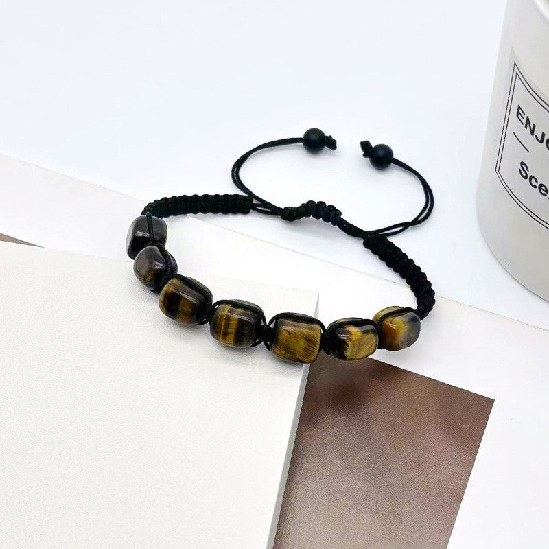 Natural Stone Beaded Stretch Bracelet 8mm