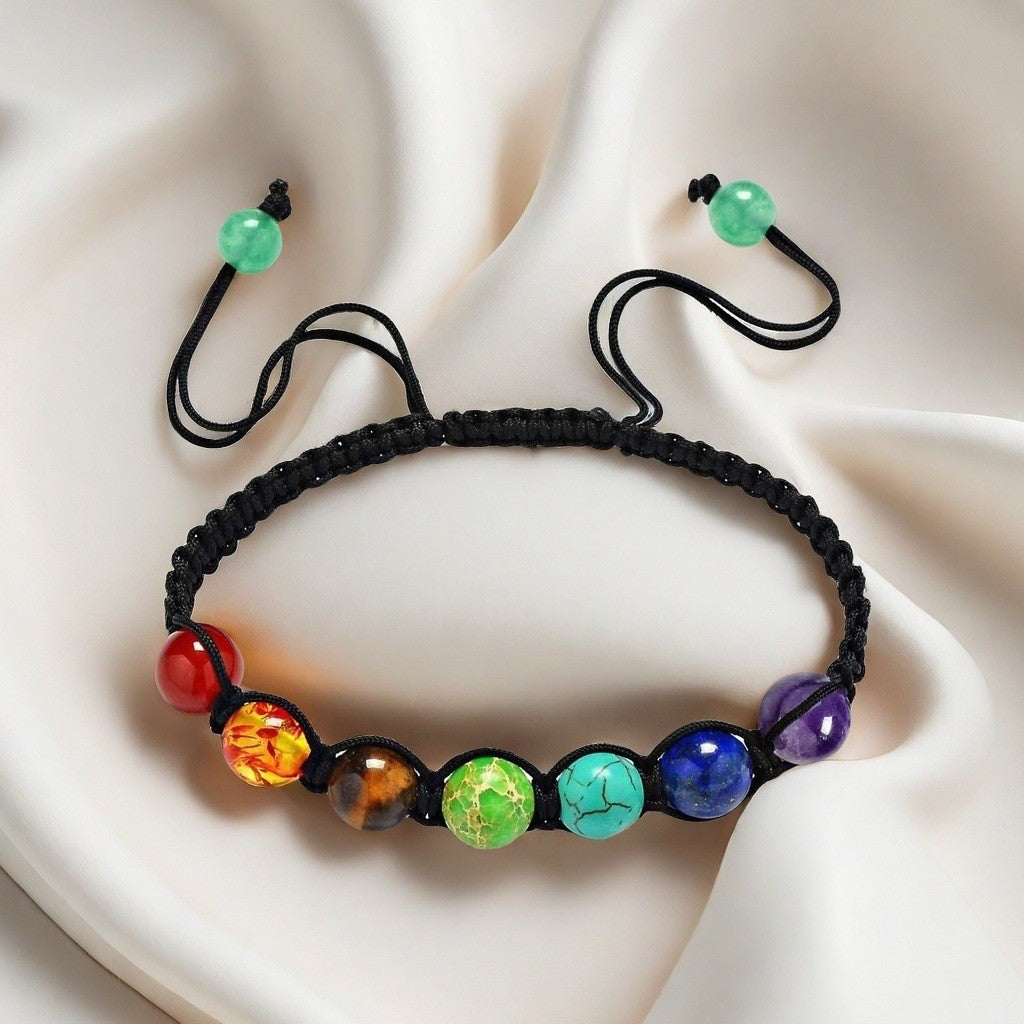 Natural Stone Beaded Stretch Bracelet 8mm