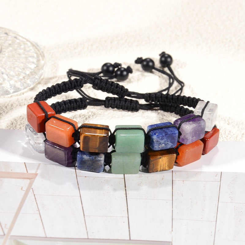Natural Stone Beaded Stretch Bracelet 8mm