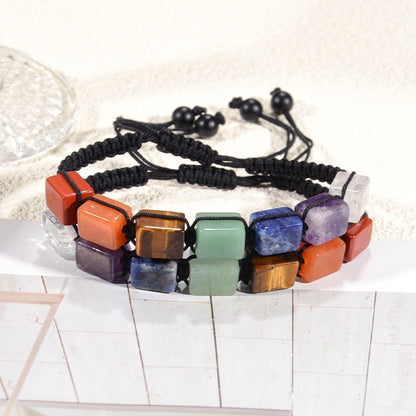 Natural Stone Beaded Stretch Bracelet 8mm