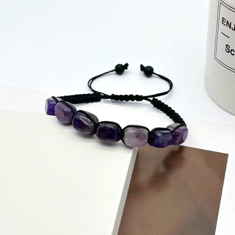 Natural Stone Beaded Stretch Bracelet 8mm